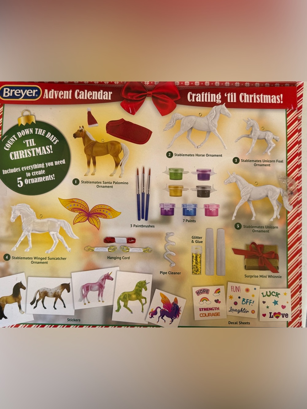 Crafting 'til Christmas Holiday Horse Ornament Kit - Red Accents